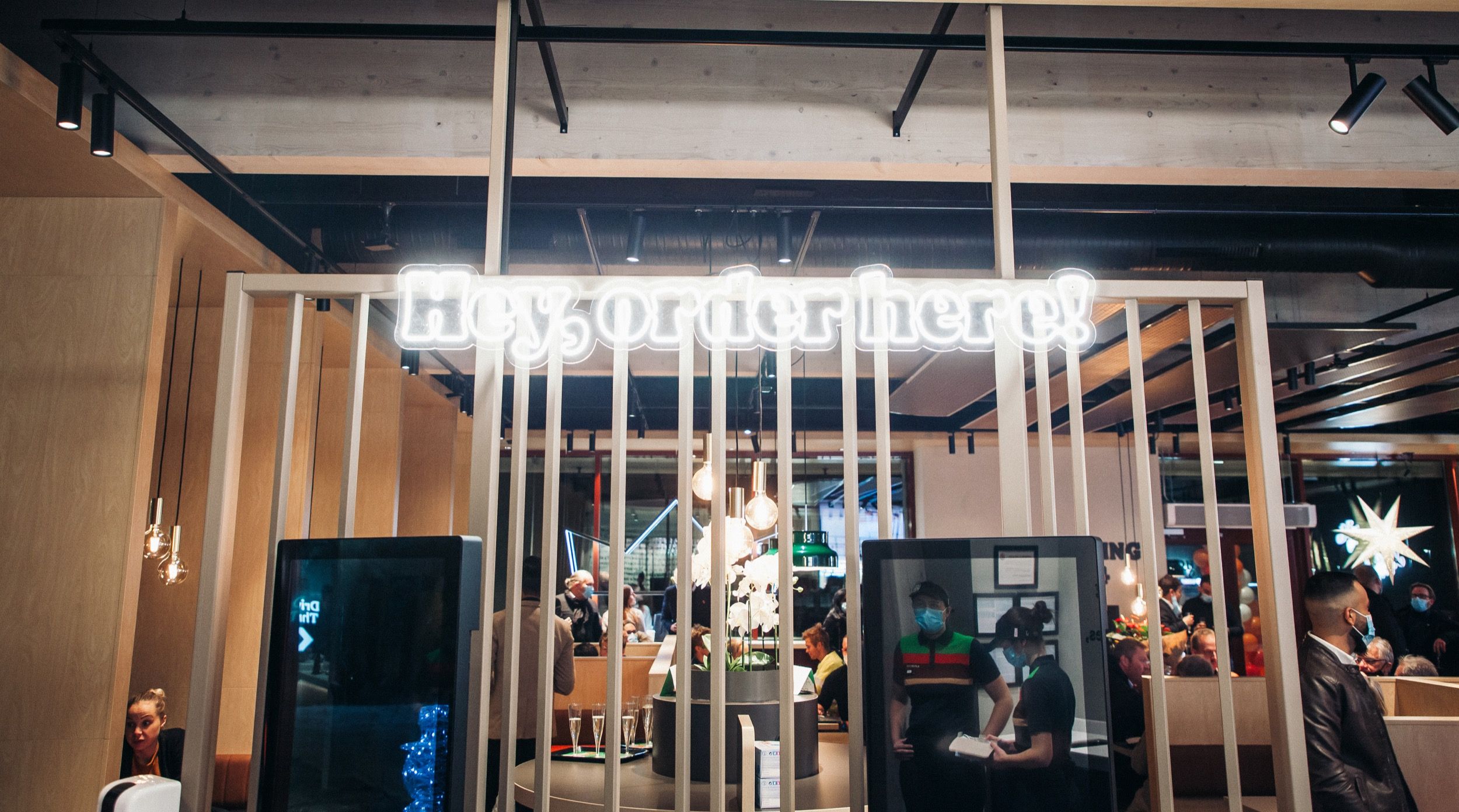 Interiørbilde inne på Burger King