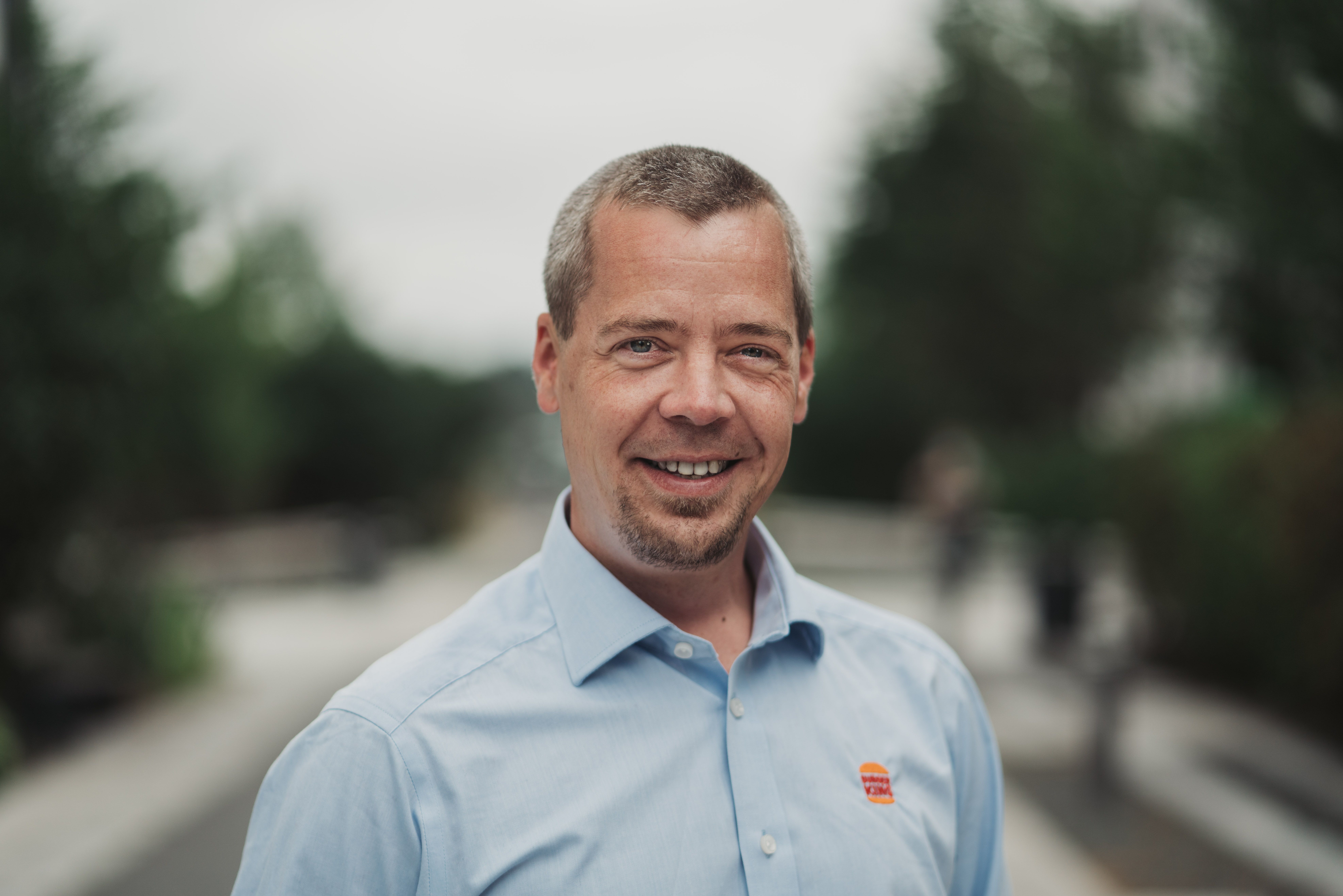 Nærbilde av Olav Bæverfjord, norgessjef i Burger King
