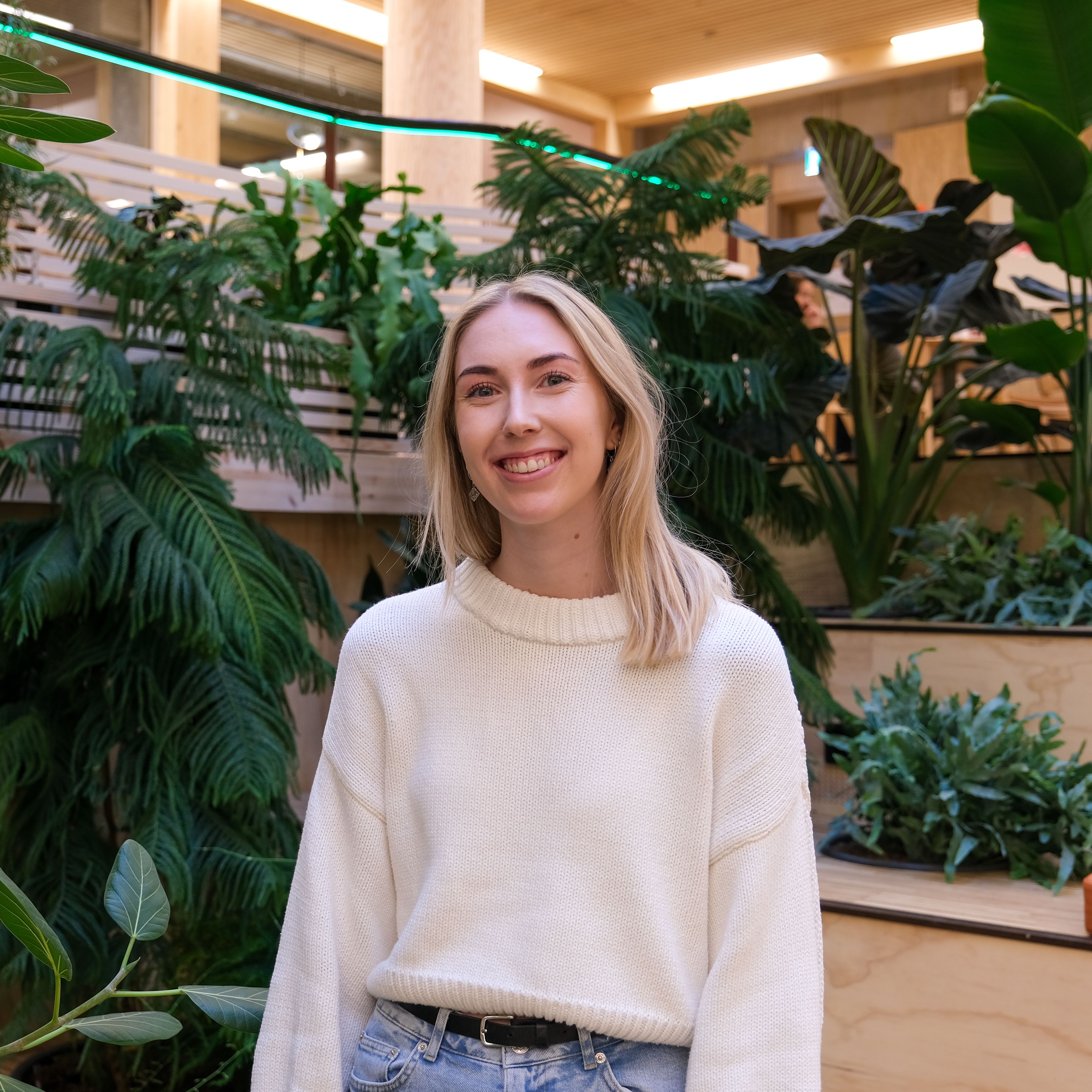 Malin Petrea Jørgenvåg som jobber som Site Manager på Innoasis hos Nordic Edge.