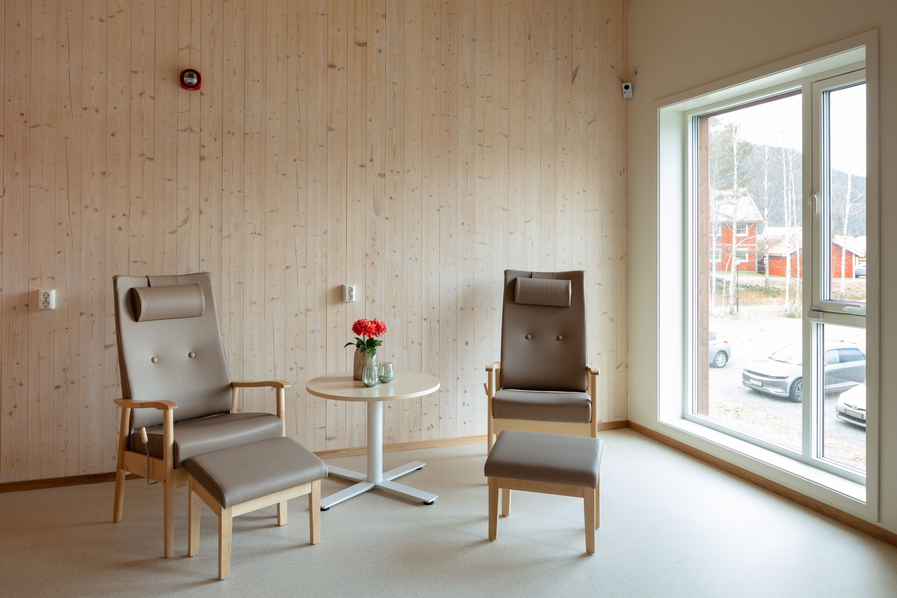 Innsiden av et av rommene