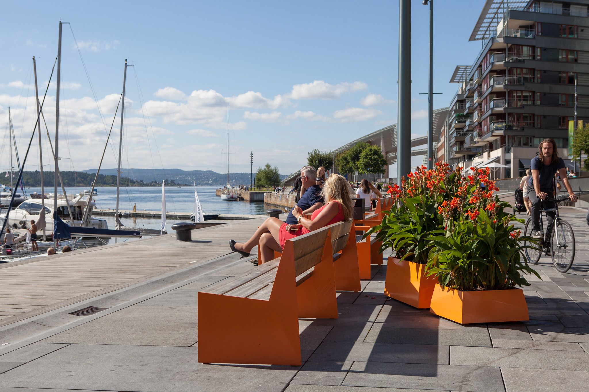 Vestre møbler på Aker Brygge