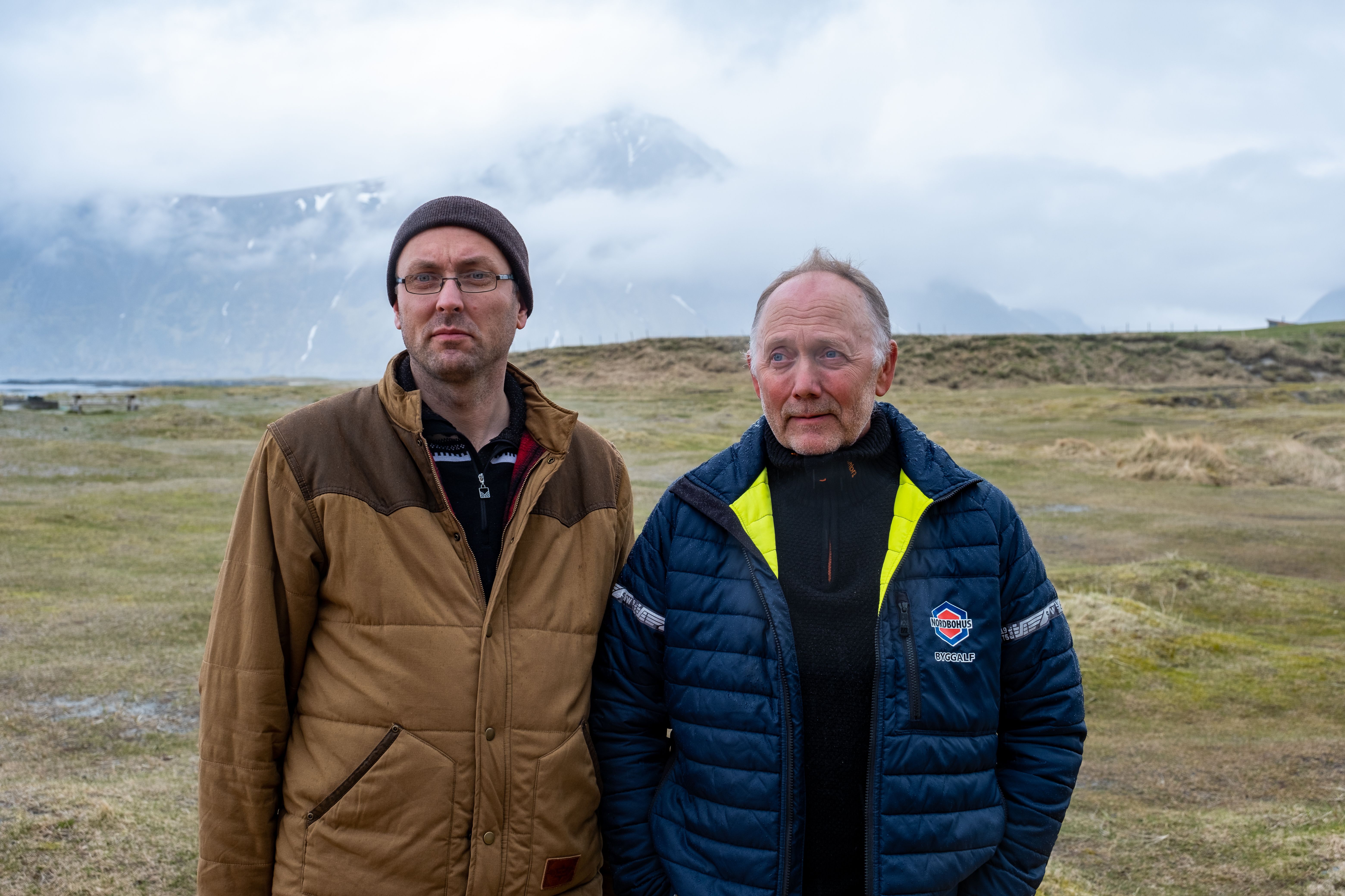 Joakim Dørum, daglig leder i Green Advisers og Olav-Inge Alfheim hos Nordbohus Byggalf AS.