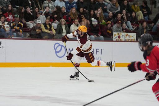Chloe Primerano (Defender, #8) on Oct. 16 (Photo Credit: Claudia Staut/University of Minnesota Athletics)