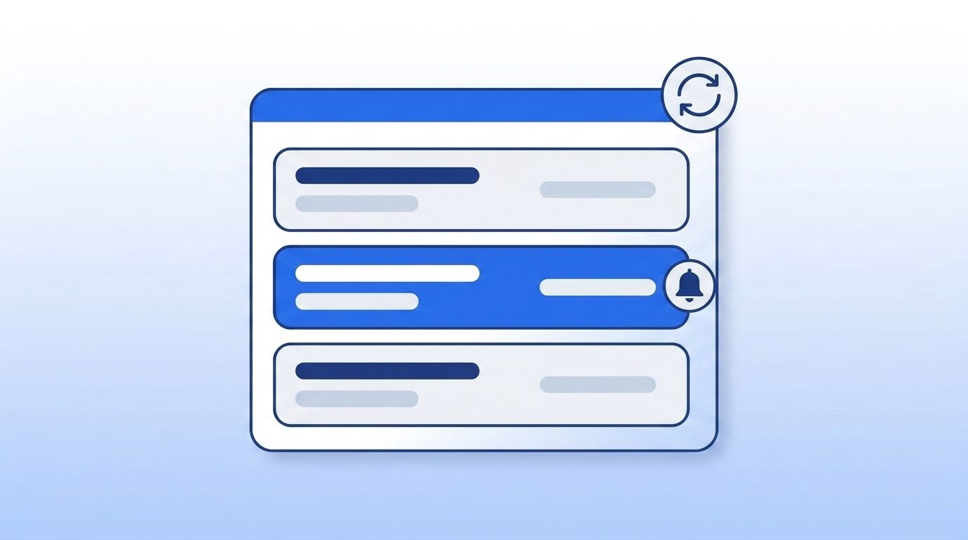 CRM dashboard with a job-change alert highlighted on one contact row, illustrating signal-based reverification