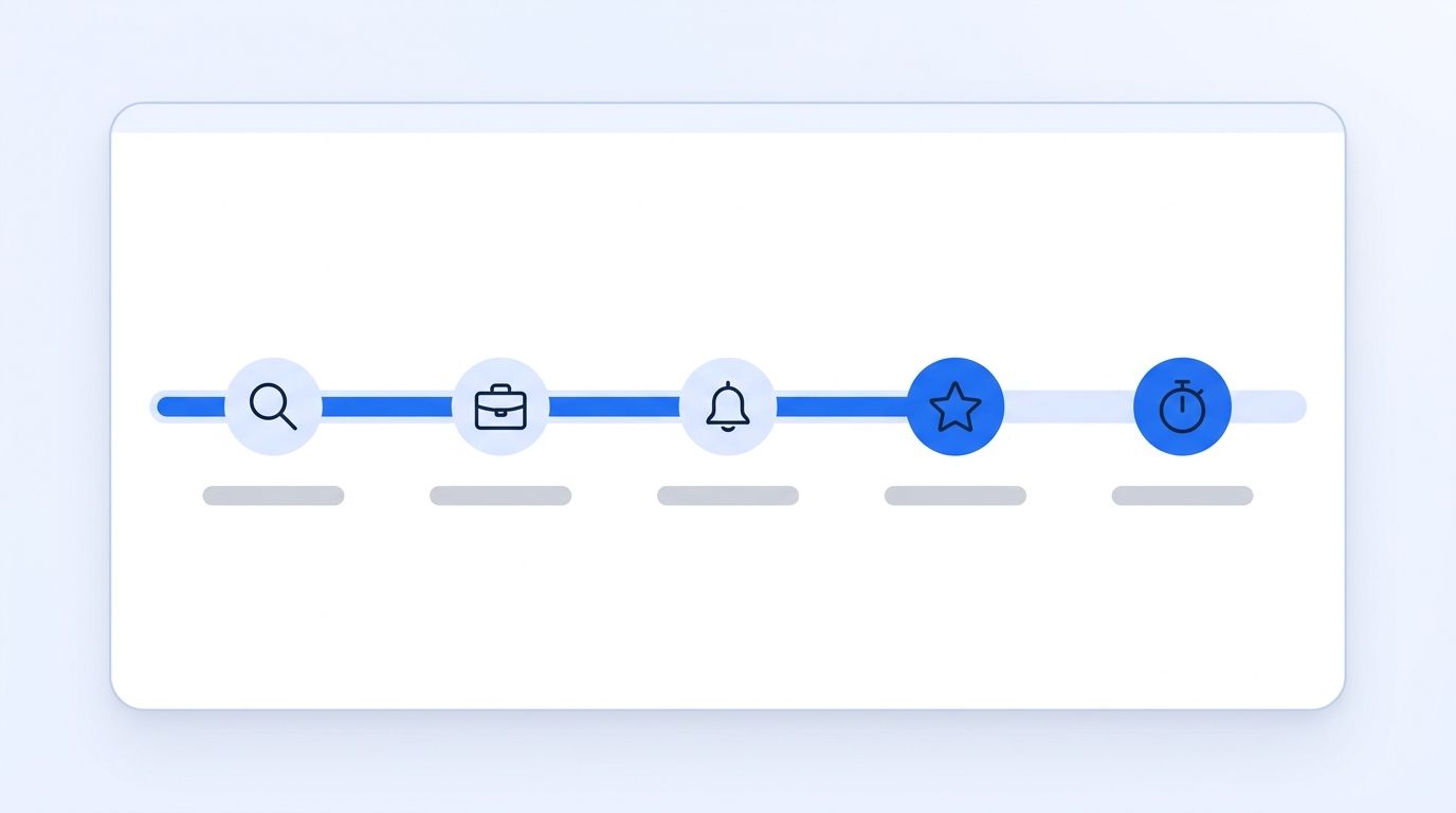 Five-step rollout timeline for building a BOFU-aware signal stack, from mapping the buying committee to measuring response time