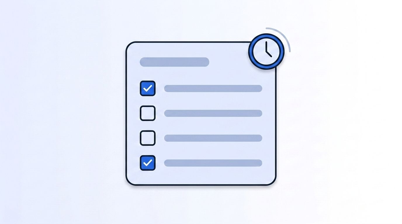 Checklist card showing the four prerequisites for a waterfall enrichment build with an estimated setup time