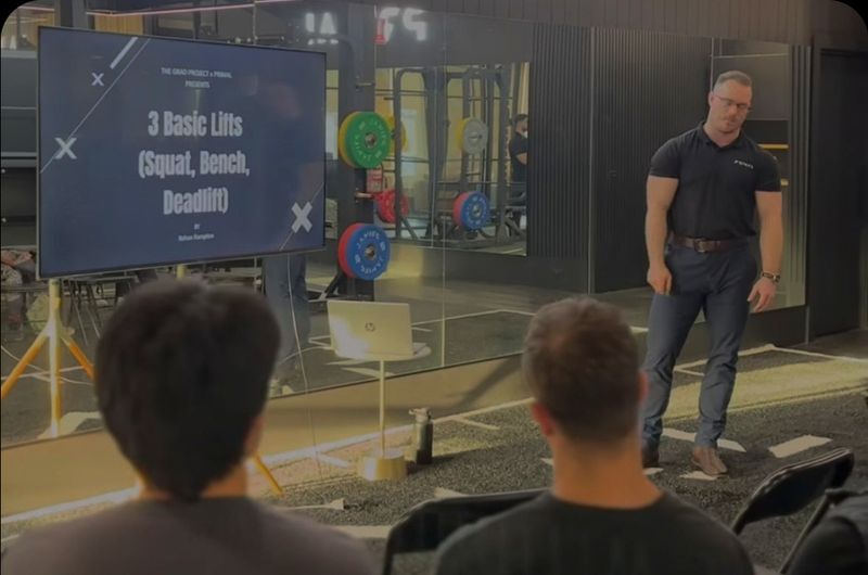 Barbell training in the VTS Healthcare gym