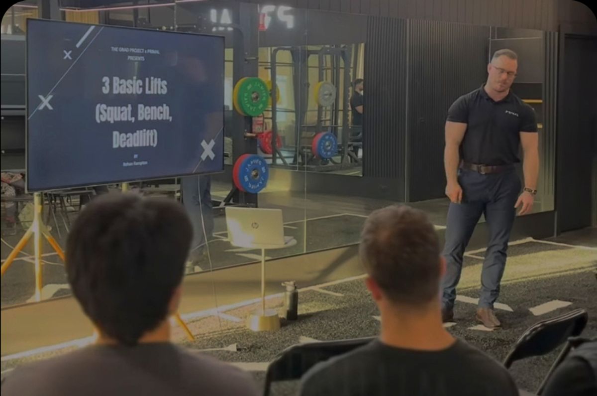 Barbell training in the VTS Healthcare gym