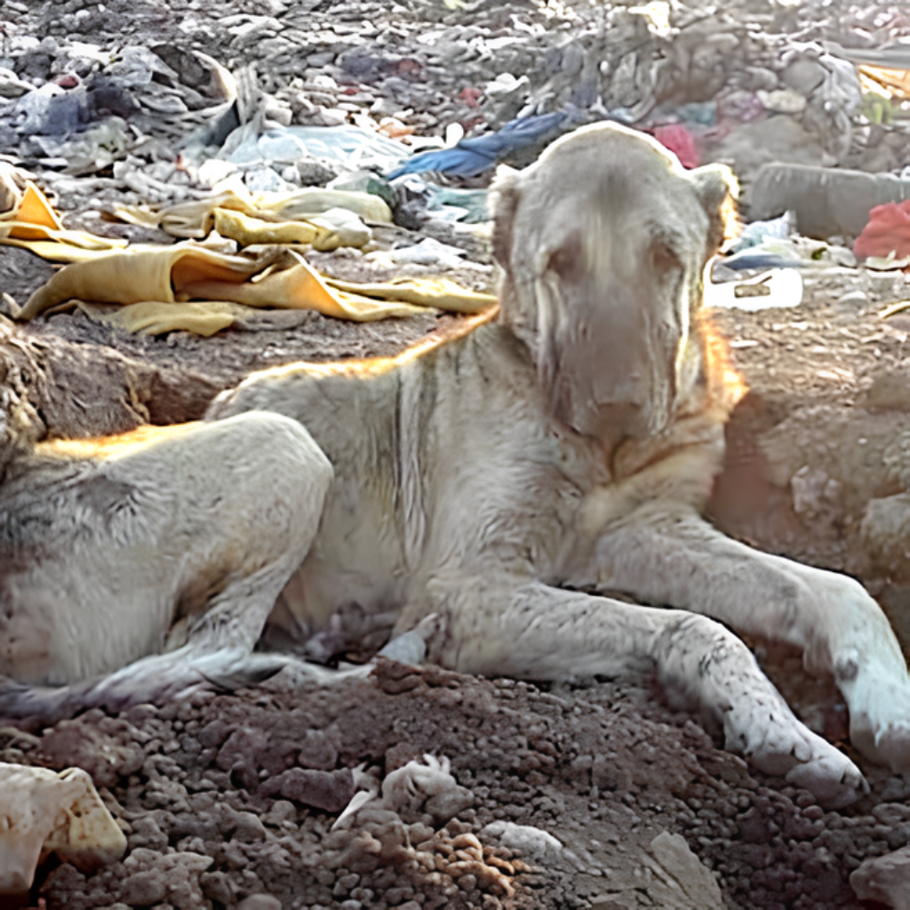 Sick Dog Abandoned in Landfill Due to Being Considered “Useless,” Left to Die Among Trash