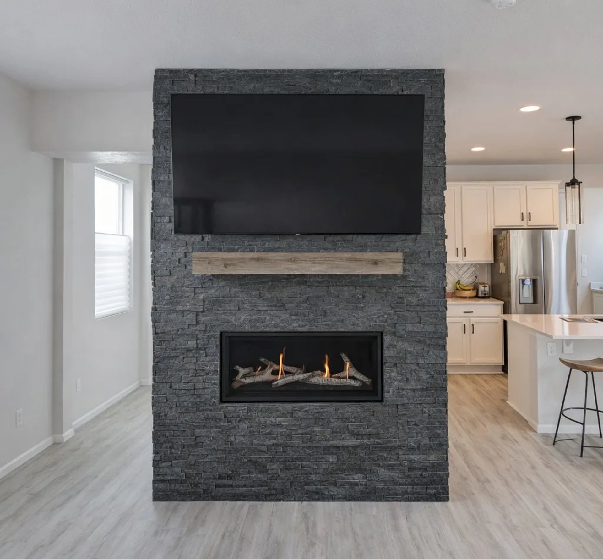 Fireplace installation and remodel by Stewart Remodel Design Build in Colorado Springs