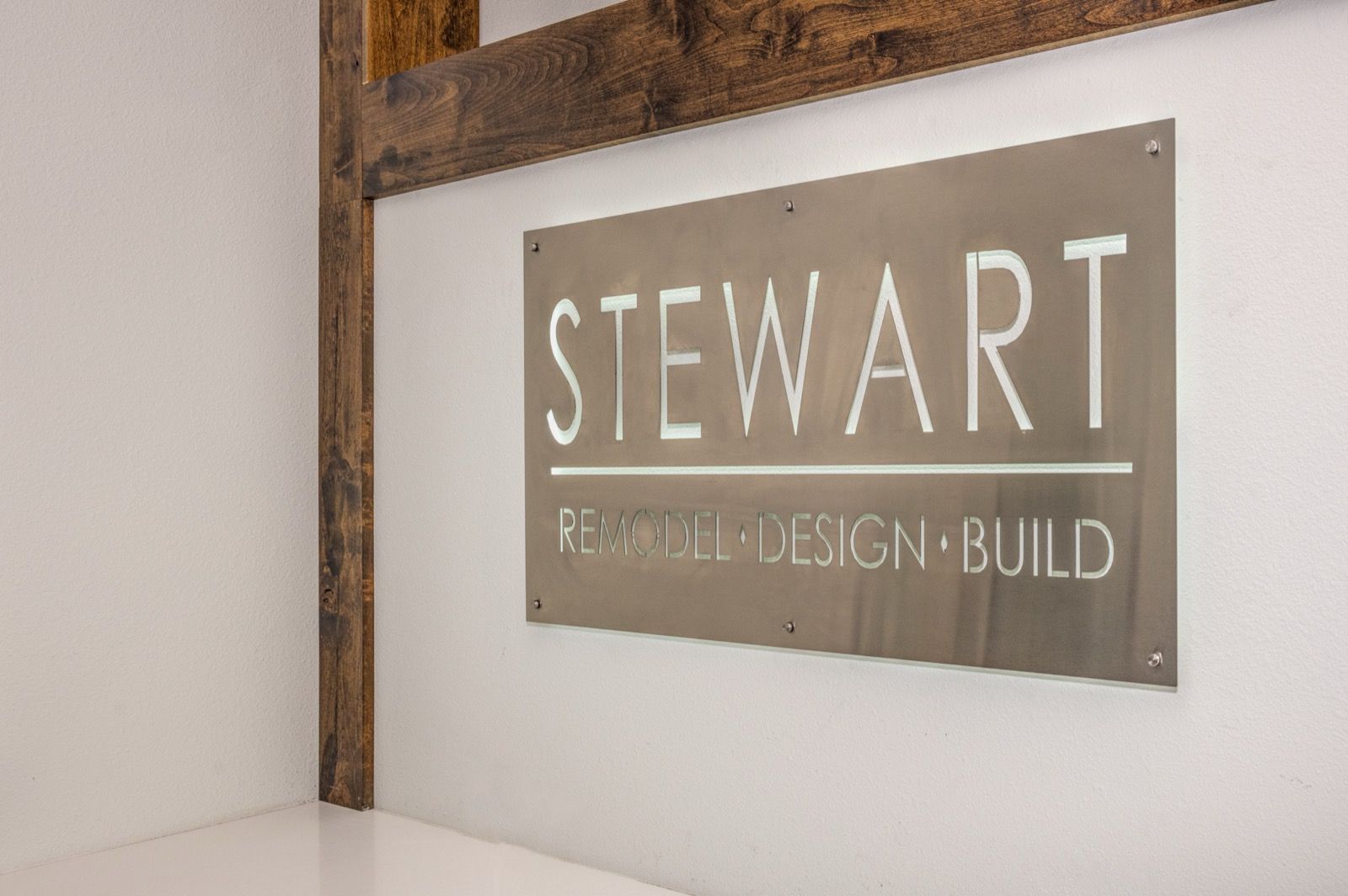 Stewart Remodel Design Build sign