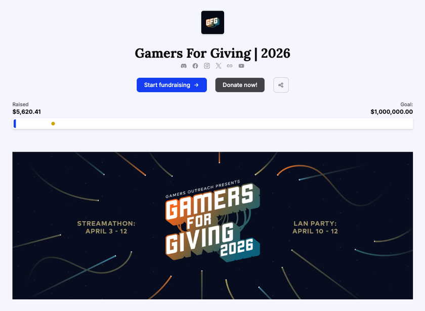 Gamers For Giving 2026 Tiltify