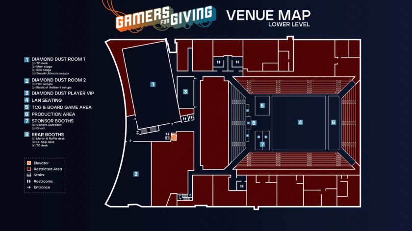 GFG 2025 Lower Level Map