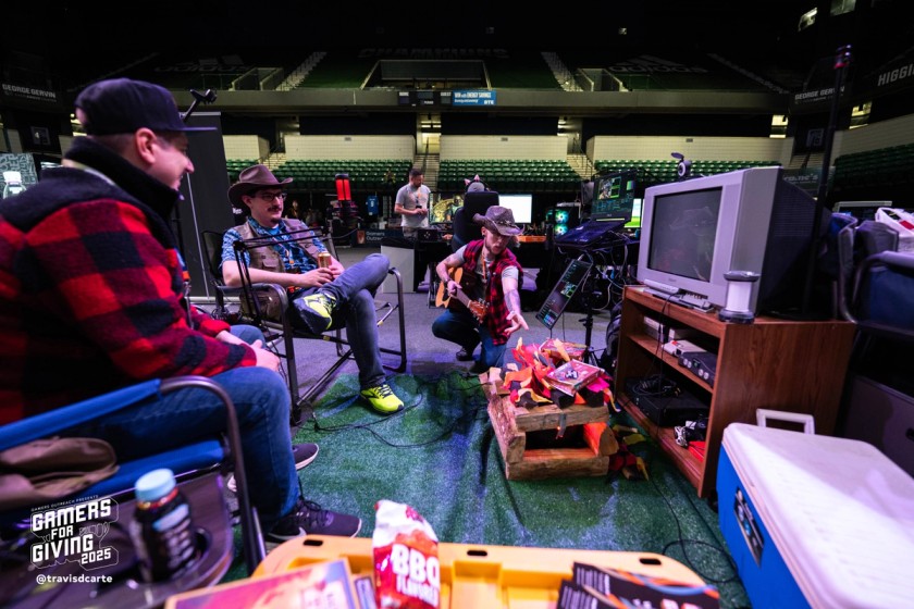 A GFG "campfire"-style setup