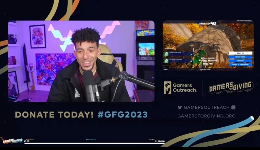 A streamer using the GFG stream kit.