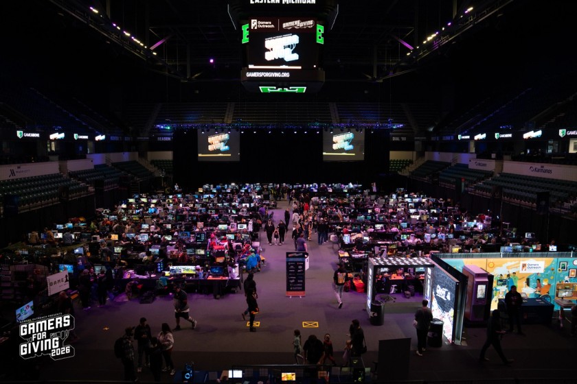 Birdseye view of the GFG 2026 LAN Party