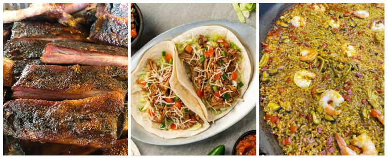 BBQ, tacos, and paella from this year's featured GFG food trucks