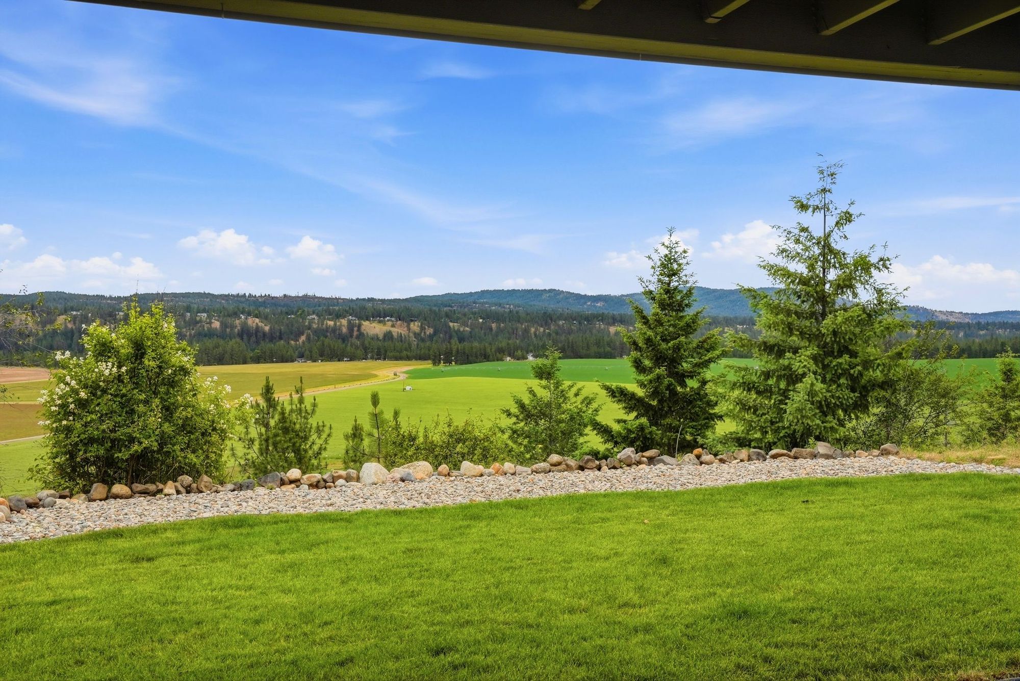 View from the lower patio