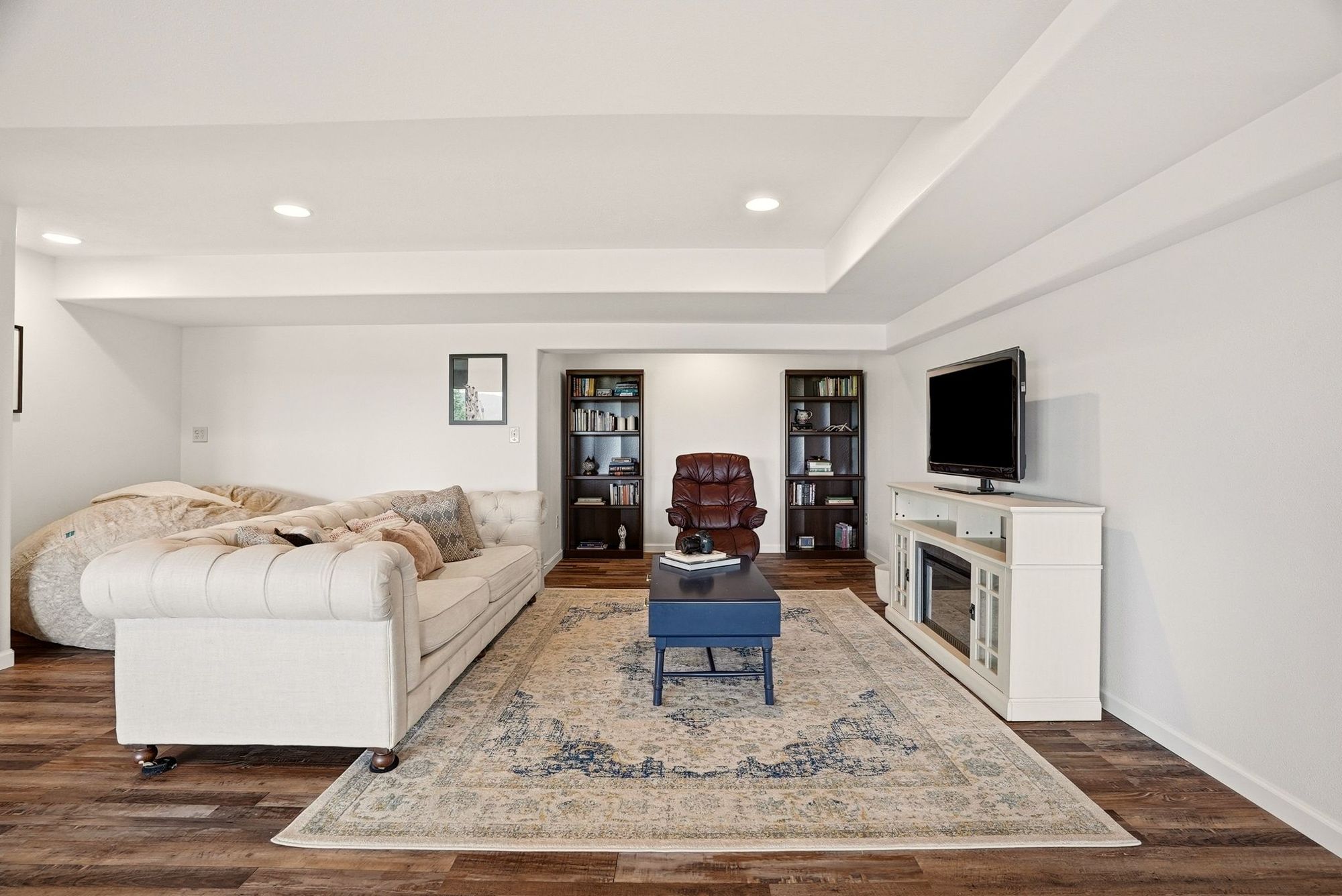 Downstairs media room