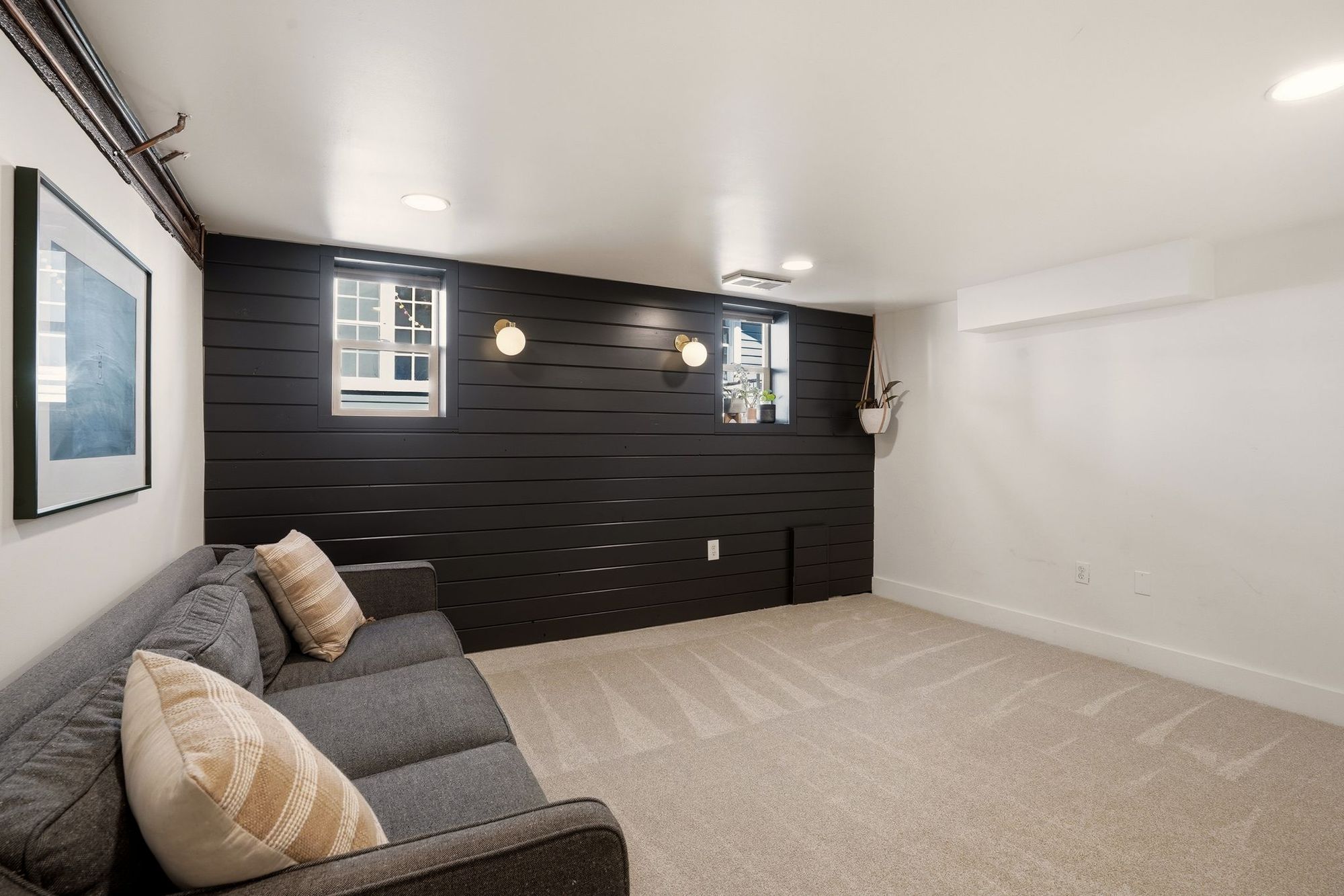 Lower level living room