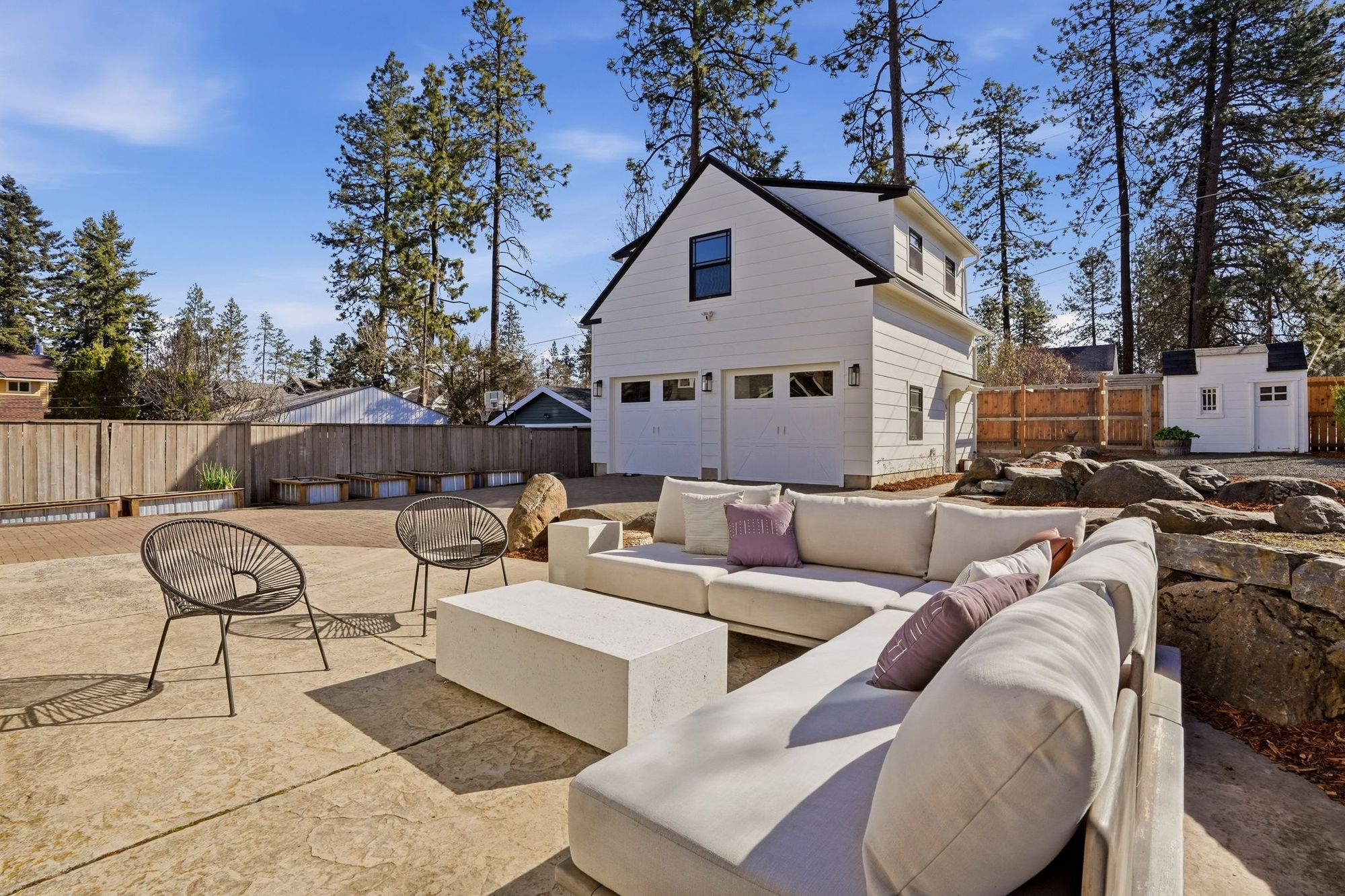 Courtyard patio
