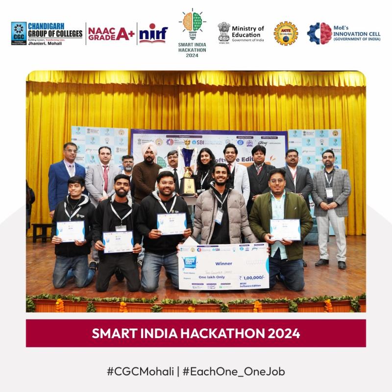 National Winner – Smart India Hackathon 2024