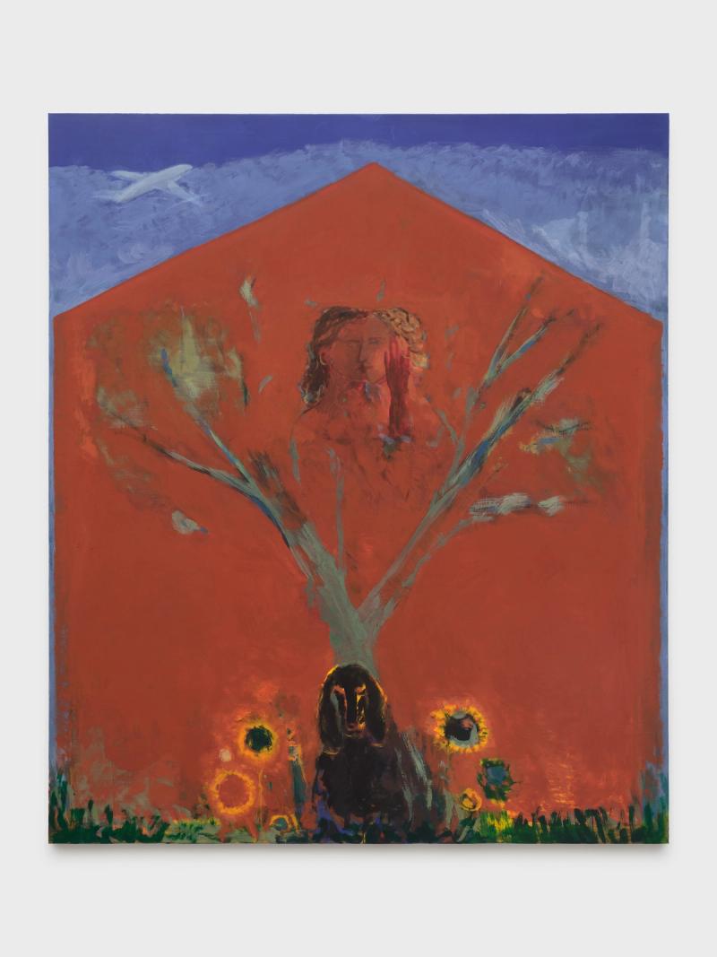Installation view of displayed artwork titled Là où j’étais, quand le ciel s’est déplacé II (4 mars 2026)