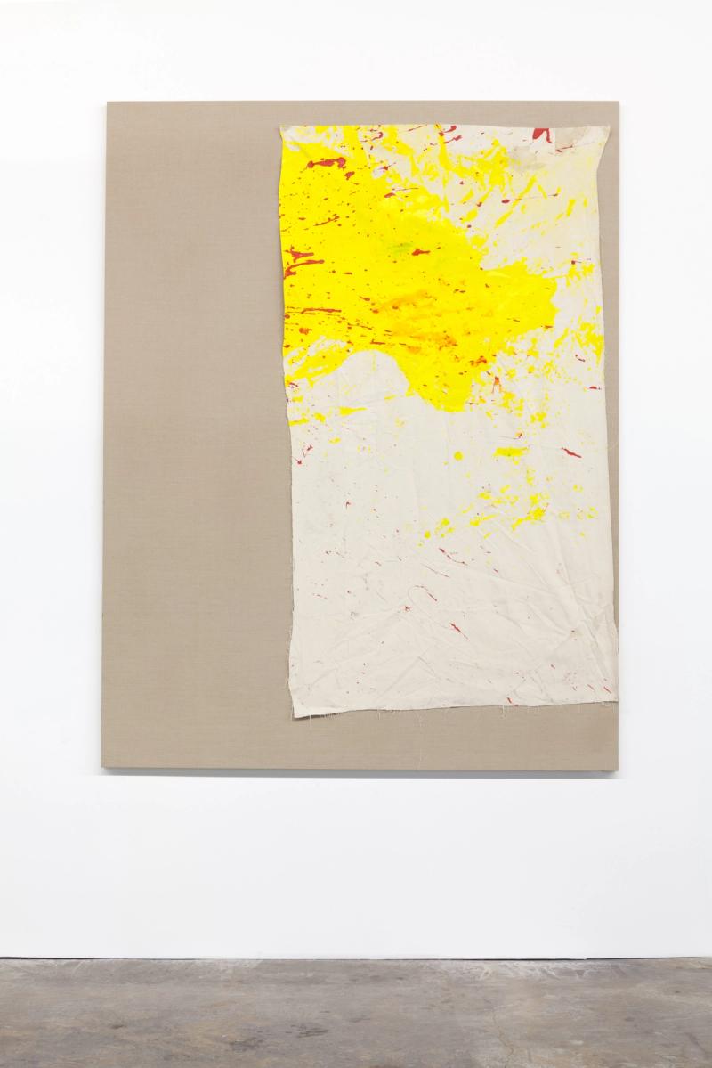 Installation view of displayed artwork titled Entangled Picture 2 (Vertical Yellow Right)