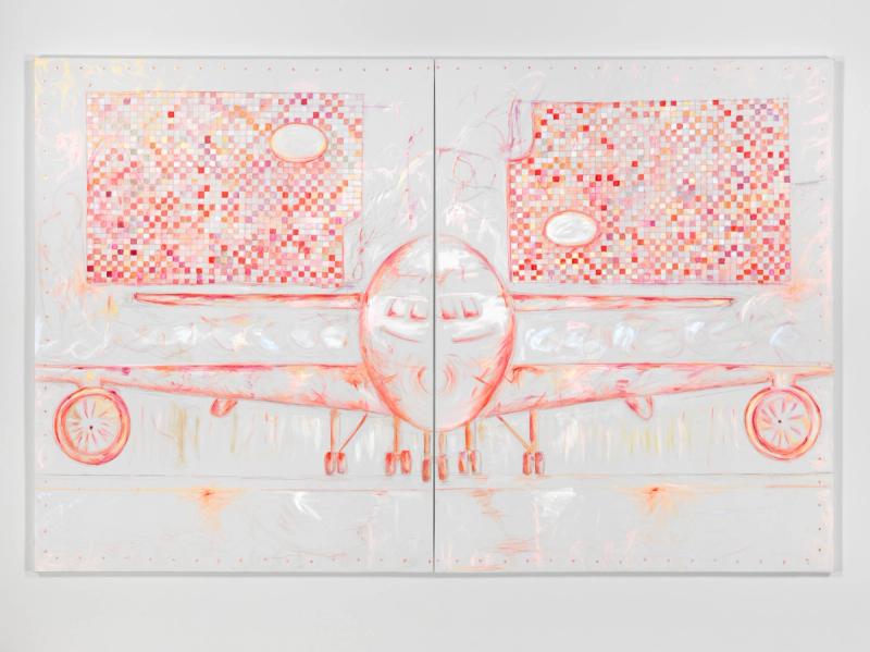 Installation view of displayed artwork titled A380 Holding Turner Chelsea Palette PdF