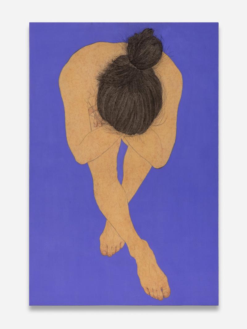 Installation view of displayed artwork titled Autolandscape: Ultramarine Violet