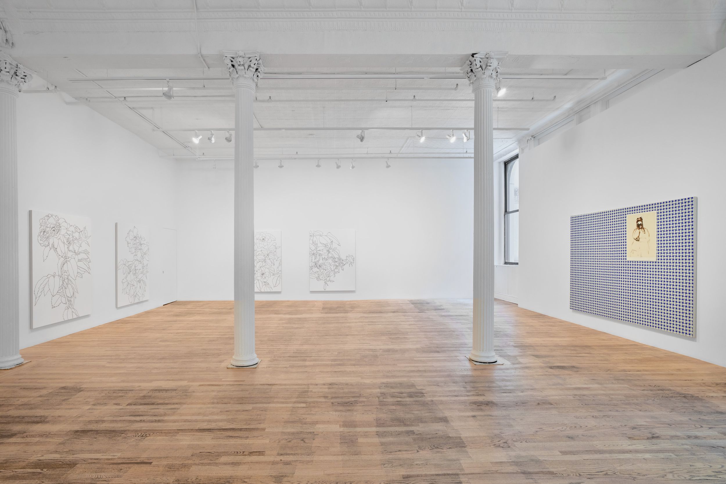 Installation view of Drawings and Paintings