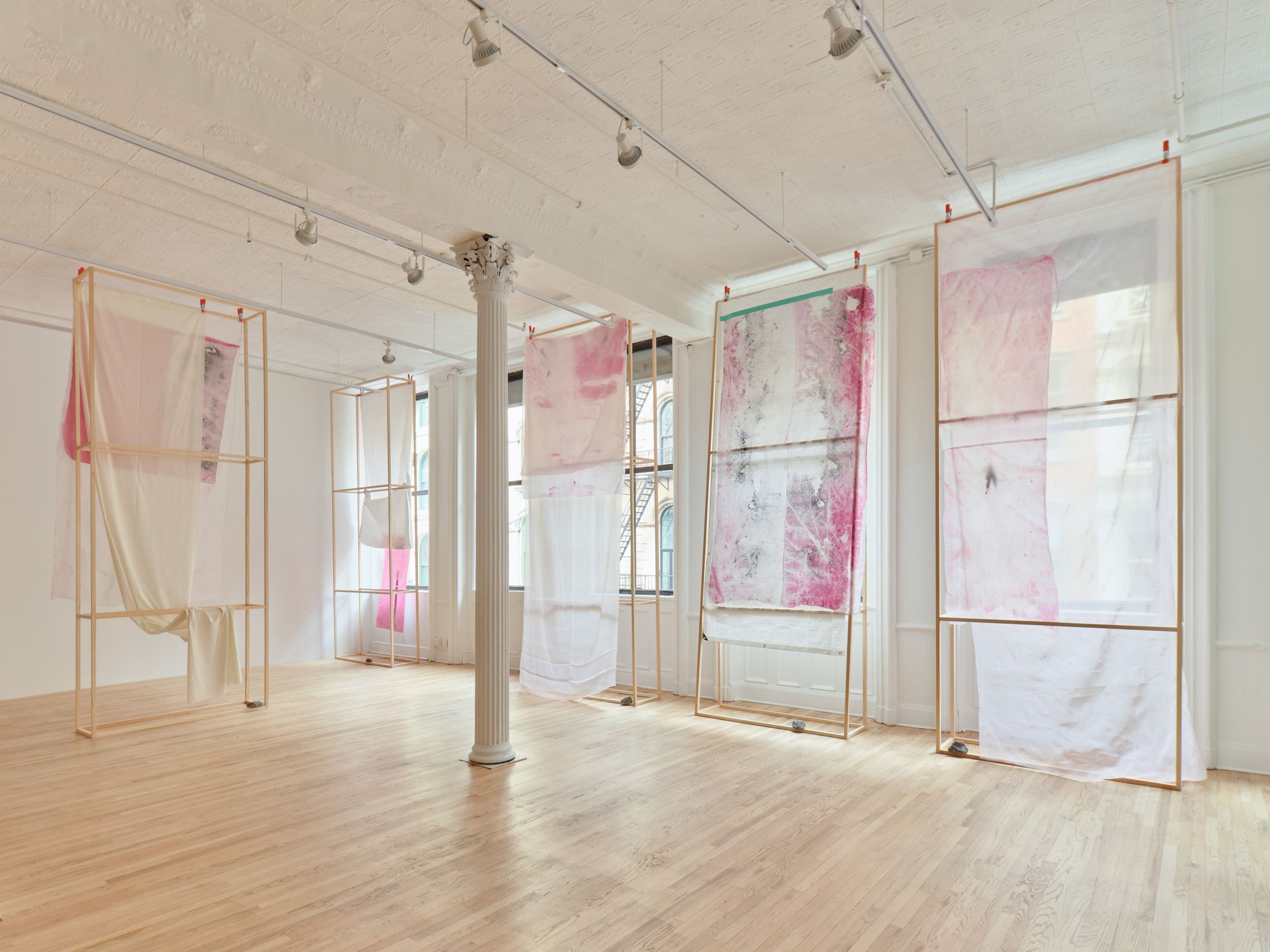 Installation view of dressing