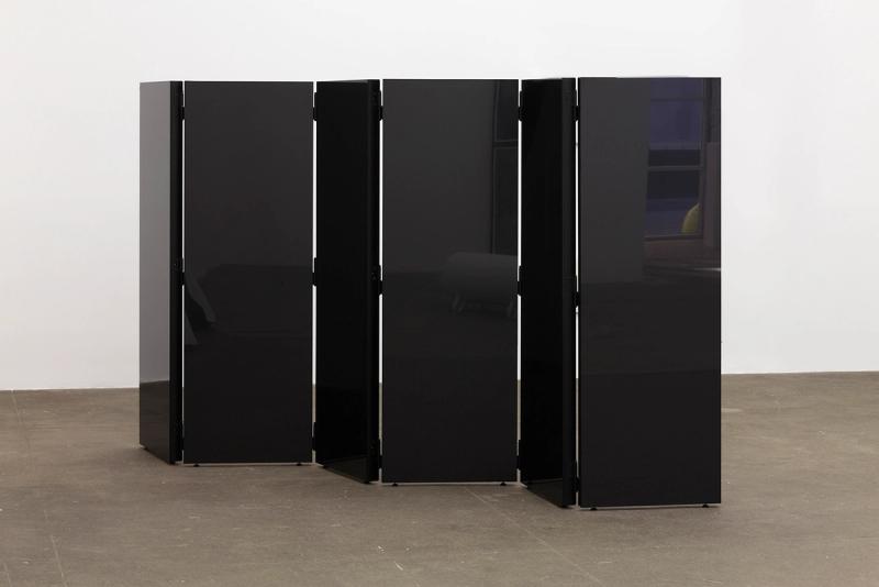 Installation view of displayed artwork titled Figure my Fragments (in grey)