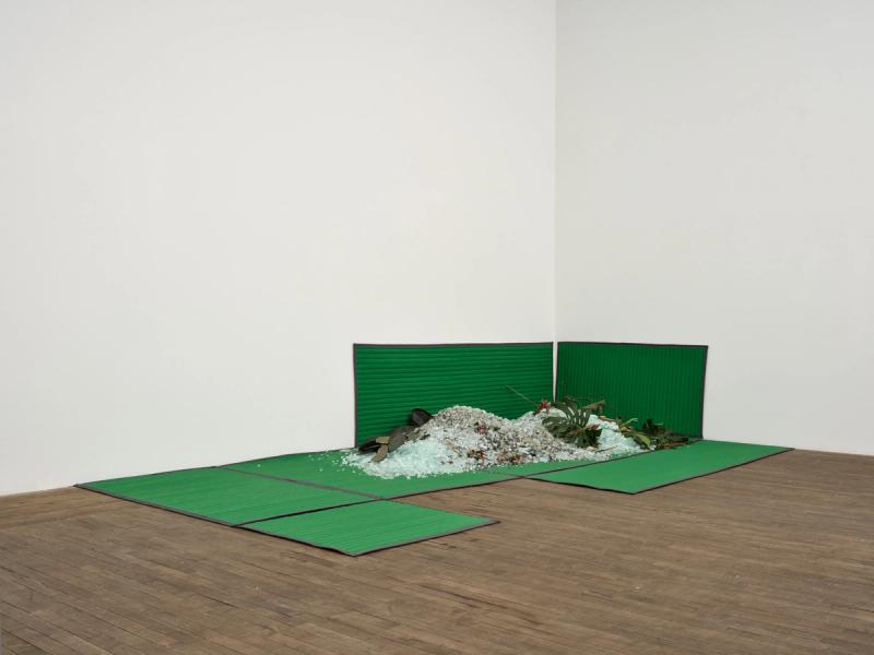 Installation view of displayed artwork titled Spill