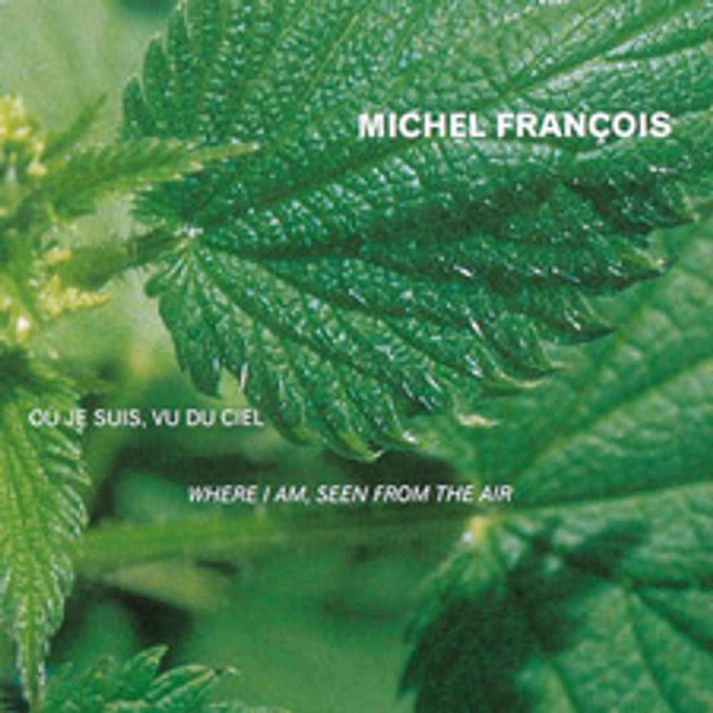 Book cover on plain gray background with title of Michel François: Where I Am, Seen From The Air