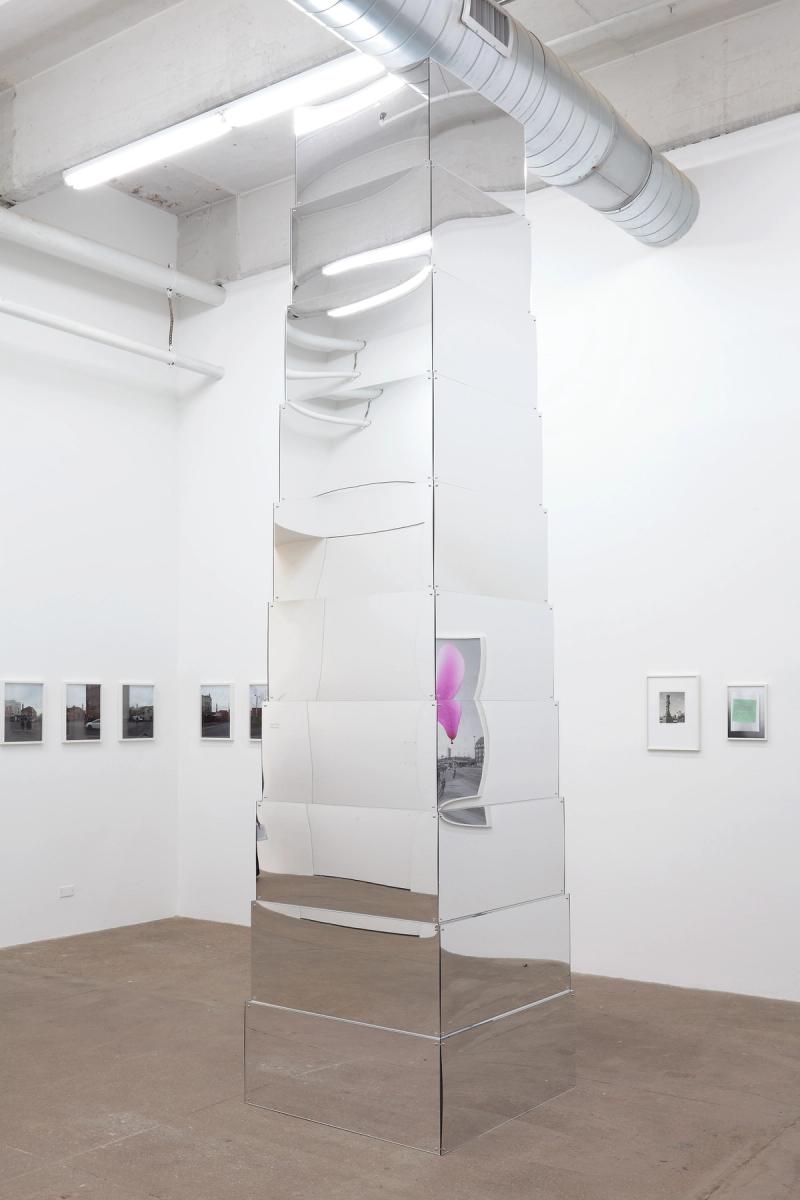 Installation view of displayed artwork titled Infinite Monument: Parts 8- 17