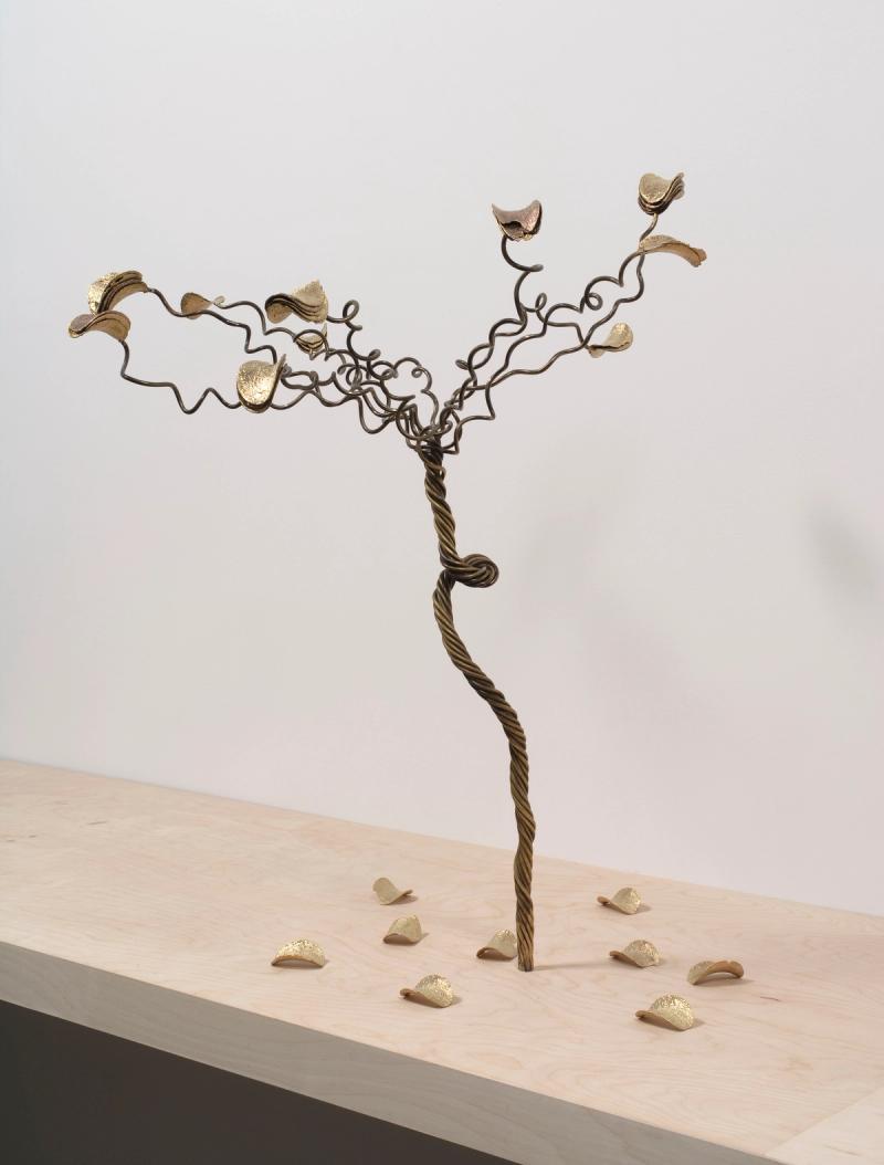 Installation view of displayed artwork titled Pringles Tree