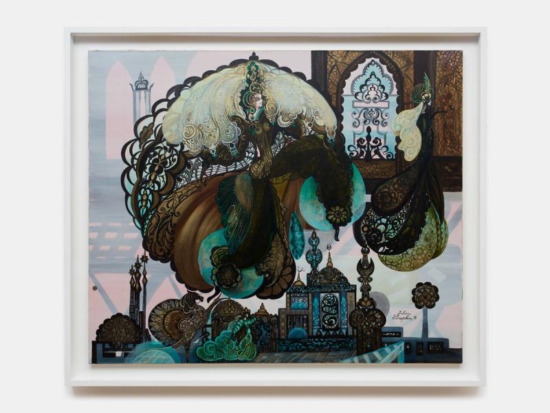 Installation view of displayed artwork titled Dream of Samarkand (Rêve de Samarcande)