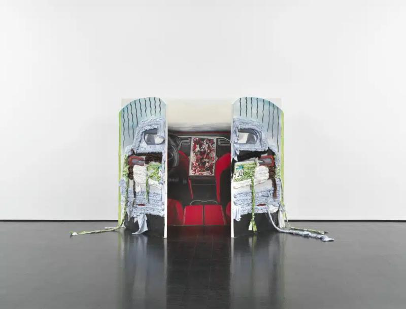 Installation view of displayed artwork titled Auto Control as a Form of Landscape