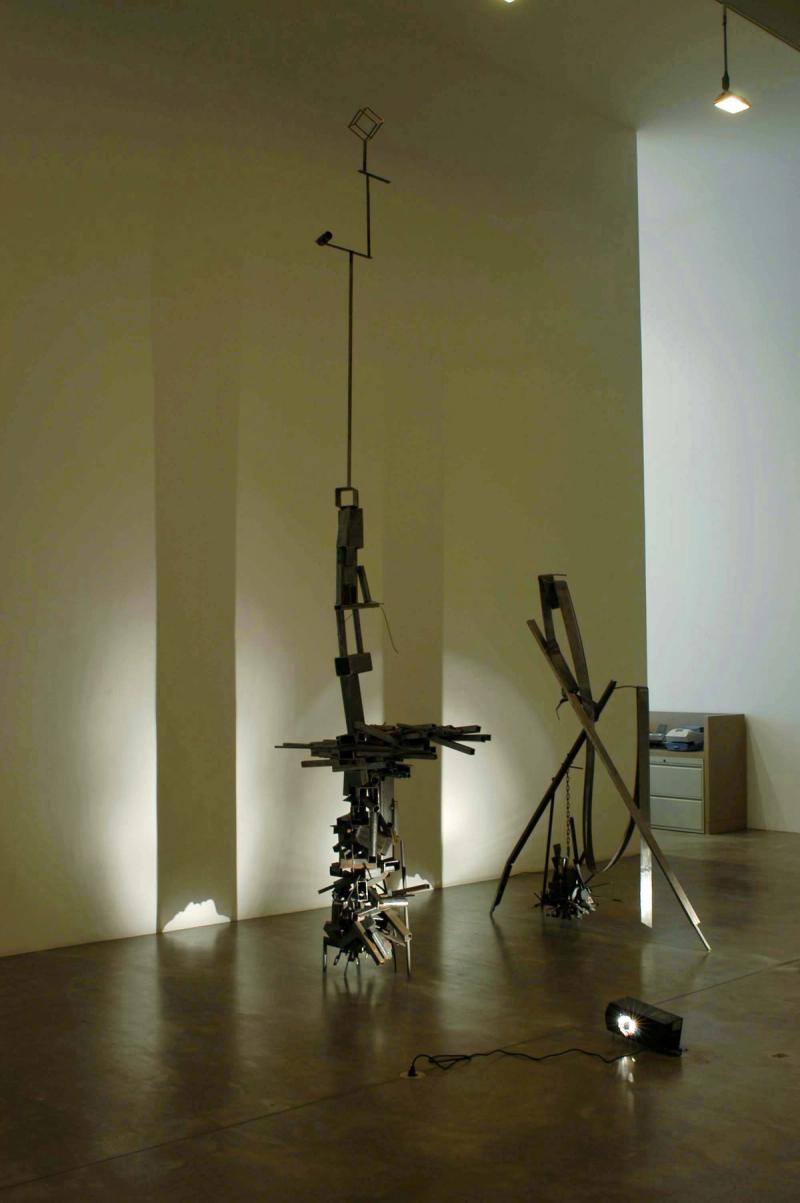 Installation view of displayed artwork titled Twin Suicide