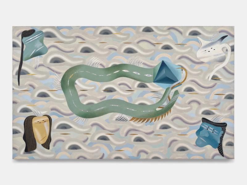 Installation view of displayed artwork titled Chapter 2: Triều Đại / Dynasties