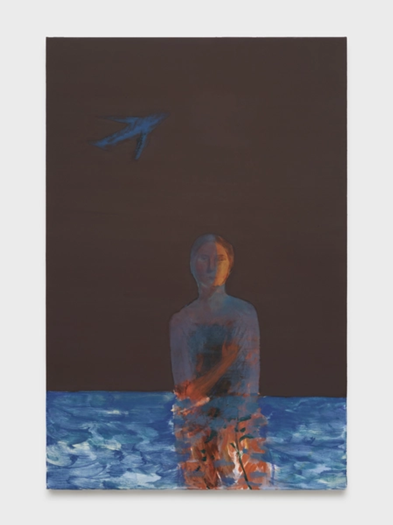 Installation view of displayed artwork titled Là où j’étais, quand le ciel s’est déplacé I (4 mars 2026)