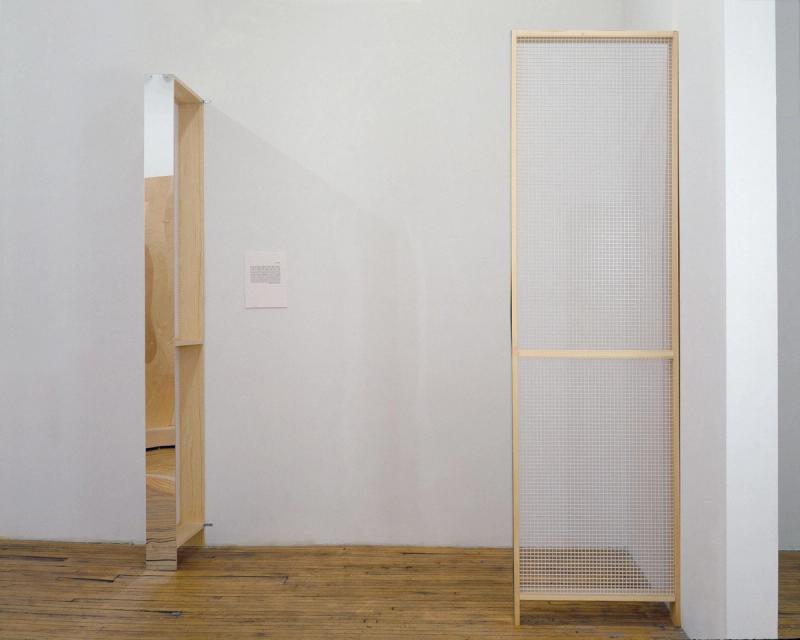Installation view of displayed artwork titled Partitions
