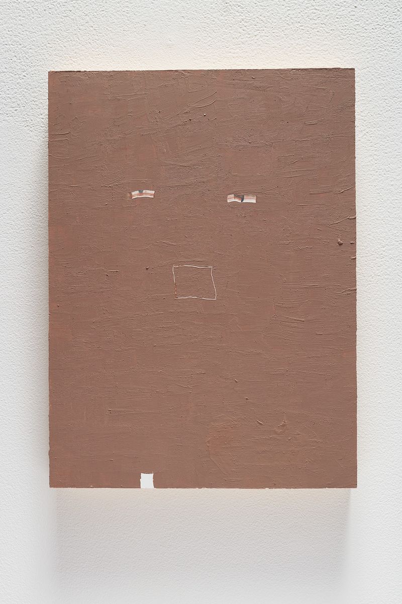 Installation view of displayed artwork titled Untitled (Judd Face)