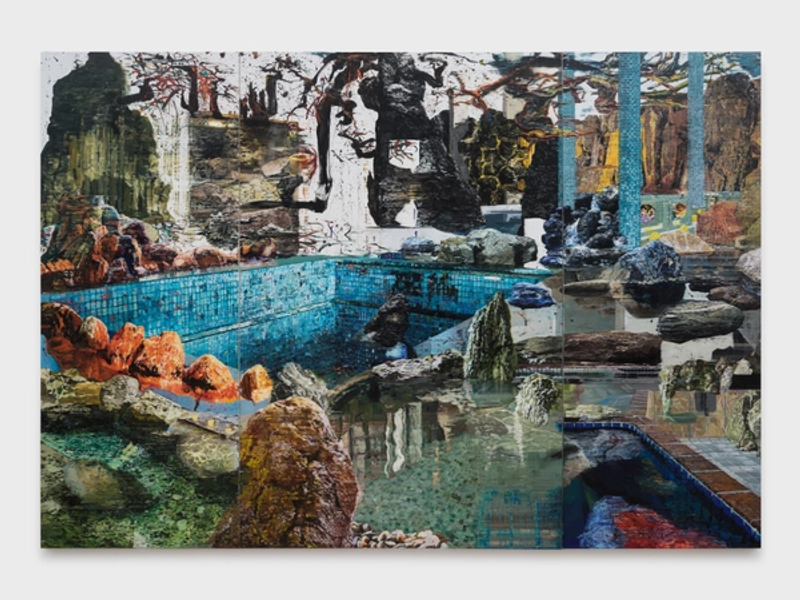 Installation view of displayed artwork titled Driftscape