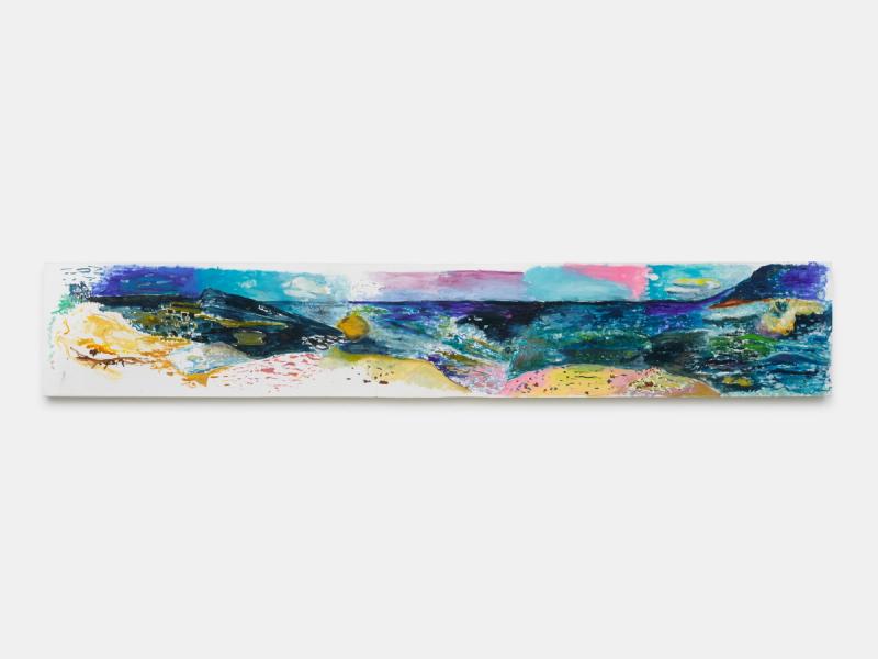 Installation view of displayed artwork titled The Adolescent Ocean