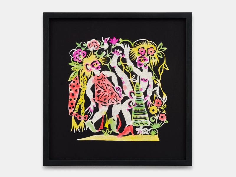 Installation view of displayed artwork titled Joy