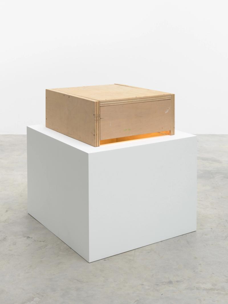Installation view of displayed artwork titled Box