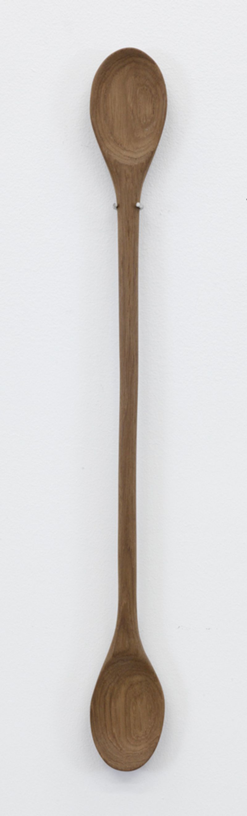 Installation view of displayed artwork titled Doublespoon, Teak