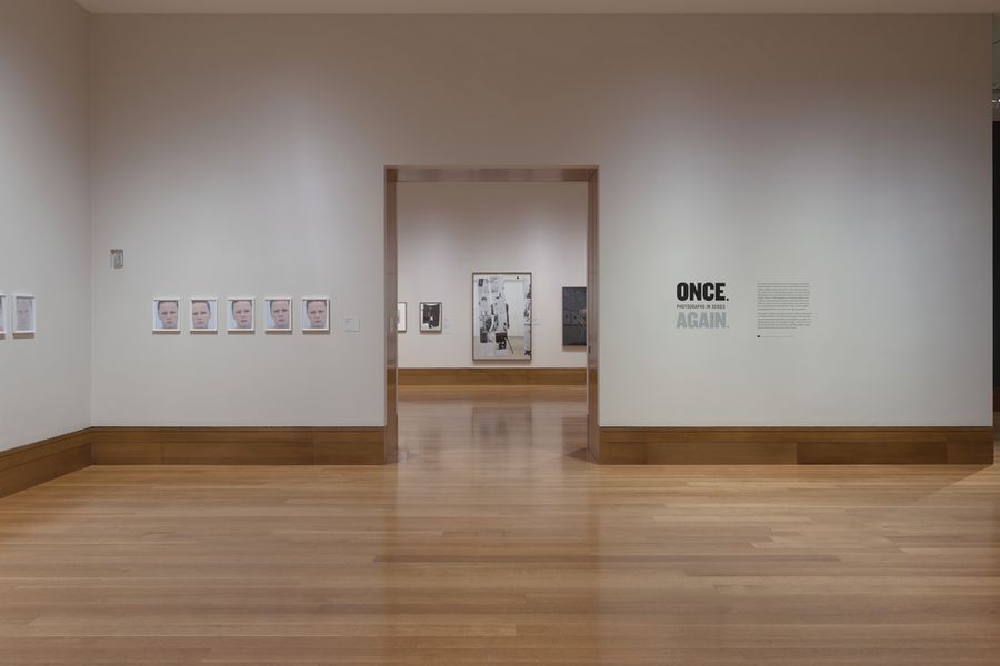 Featured Image (Installation View) of exhibtion: Once. Again. Photographs in Series